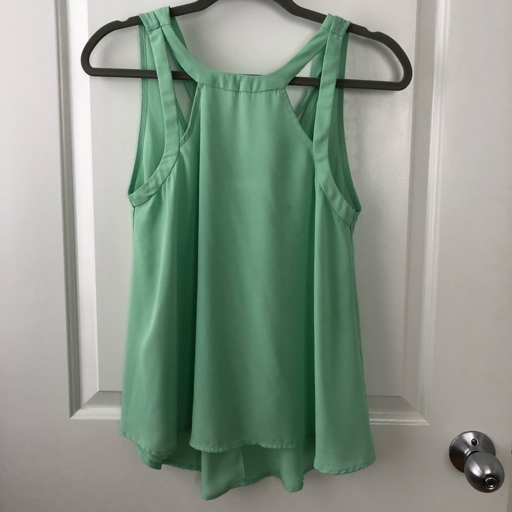 Mint green dressy tank